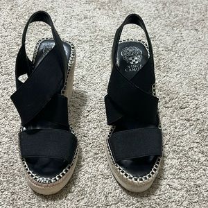 Black Beach Wedges size 7 1/2